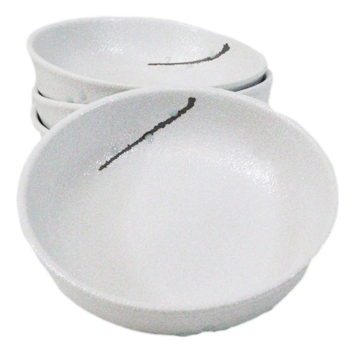 ebros gift Pack Of 5 Ceramic Yukino Hana Collection Soup Salad Rice Shallow Bowls 10oz