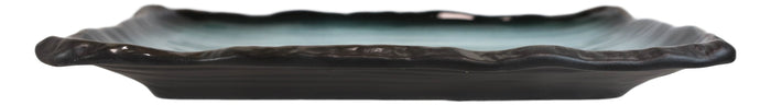Ebros Gift Pack Of 5 Ceramic Zen Blue Appetizer Dessert Lunch Sushi Entree 8.75"X5" Plates