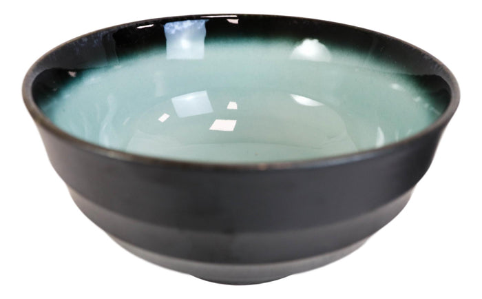 Ebros Gift Pack Of 5 Ceramic Zen Blue Donburi Noodles Cereal Rice Soup Dinner Bowls 38oz