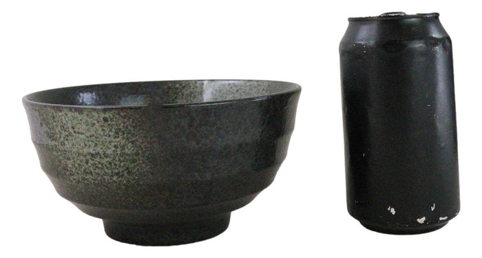 Ebros Gift Pack Of 5 Grey Tone Hakumu Ceramic Soup Salad Rice Donburi Poke Bowls 24oz