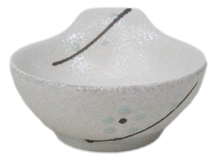 Ebros Gift Pack Of 5 Yukino Hana Ceramic Ponzu Sauce Soup Shallow Bowls With Handle 5oz