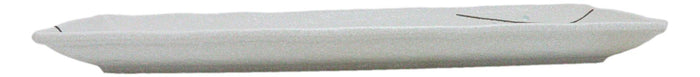 Ebros Gift Pack Of 5 Yukino Hana Collection Ceramic Rectangular Serving Platter 14" Long