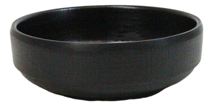 Ebros Gift Pack Of 6 Black Silk Melamine Condiments Sauce Bowls Small Banchan Dishes 3.5"D