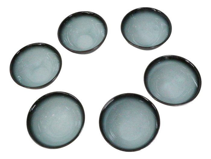 Ebros Gift Pack Of 6 Blue Sky Seikai Collection Small Rice Soup Appetizer Bowls 10oz