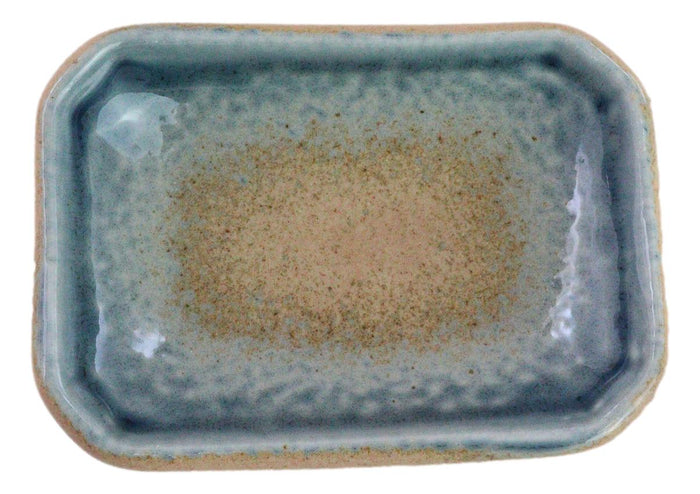 Ebros Gift Pack Of 6 Ceramic Ao Nagashi Soy Sauce Oil Condiment Rectangular Dishes 2oz