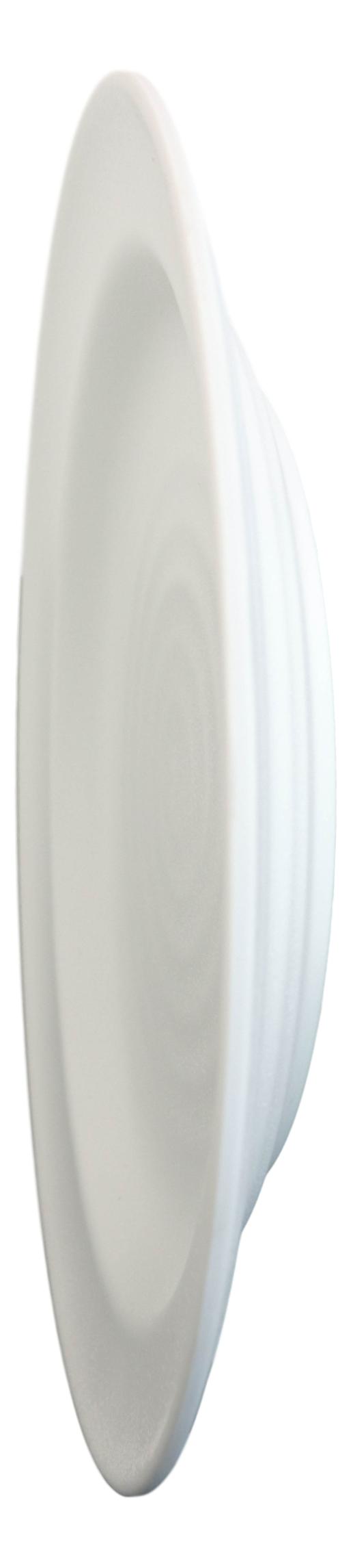 Ebros Gift Pack Of 6 Contemporary Irregular Ridged Matte White Melamine Large Dinner Plates