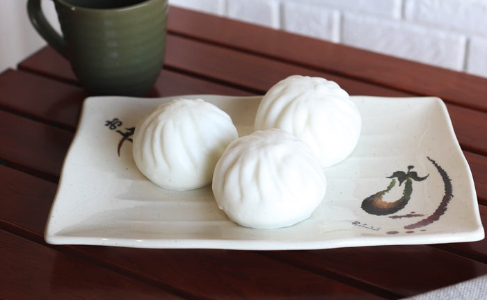 ebros gift Pack Of 6 Eggplant With Zen Swirl Wavy Long Lunch Appetizer Buffet Plates 11"L