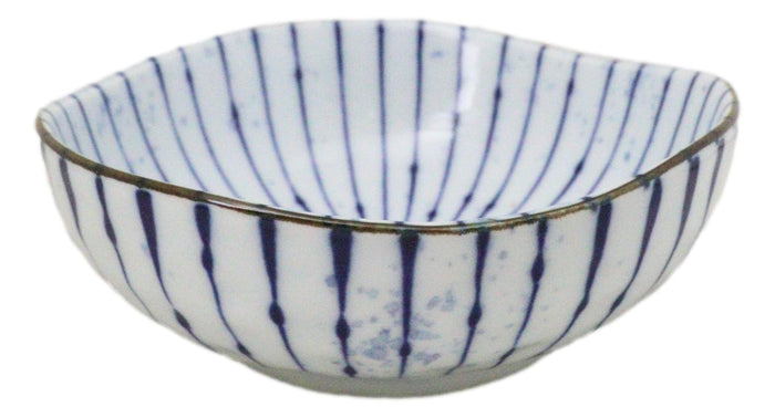 Ebros Gift Pack Of 6 Fubuki Tokusa Made In Japan Round Flair Small Shallow Bowls 11oz