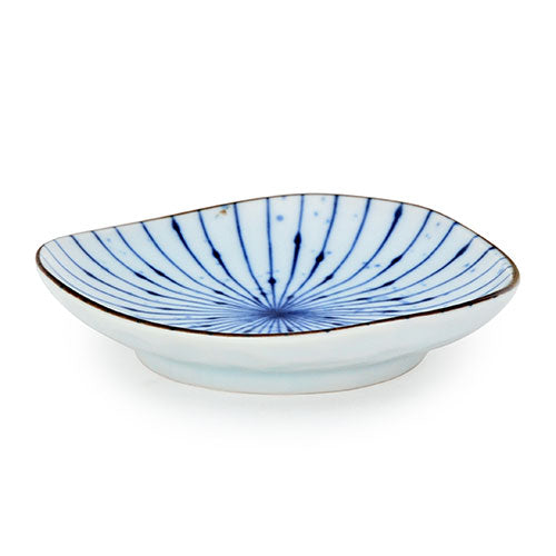 Ebros Gift Pack Of 6 Fubuki Tokusa Made In Japan Round Flair Appetizer Salad Small Plates