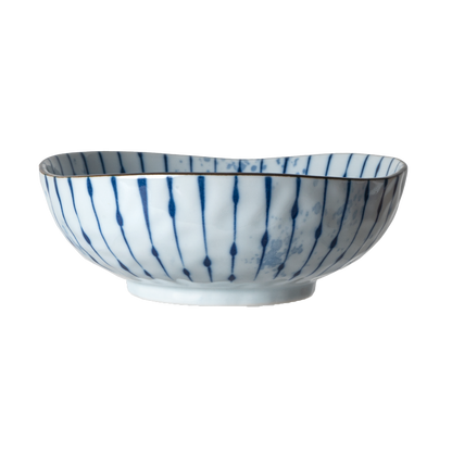 Ebros Gift Pack Of 6 Fubuki Tokusa Made In Japan Round Flair Deep Plates Shallow Bowls 20oz