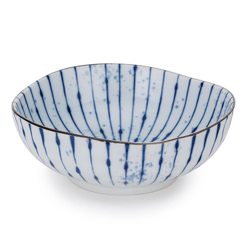 Ebros Gift Pack Of 6 Fubuki Tokusa Made In Japan Round Flair Deep Plates Shallow Bowls 20oz