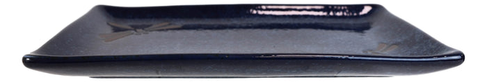 Ebros Gift Pack Of 6 Japanese Dragonfly Ceramic Appetizer Dessert Sushi Plates 8.5" Long