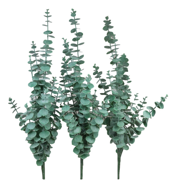 Ebros Gift Pack Of 6 Large Realistic Lifelike Artificial Eucalyptus Stem Plant Botanicas