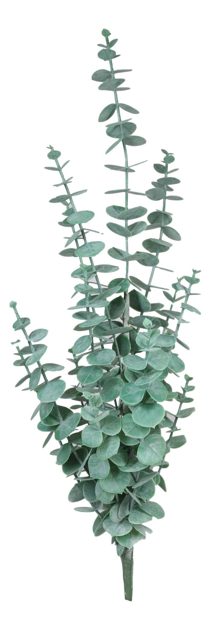 Ebros Gift Pack Of 6 Large Realistic Lifelike Artificial Eucalyptus Stem Plant Botanicas