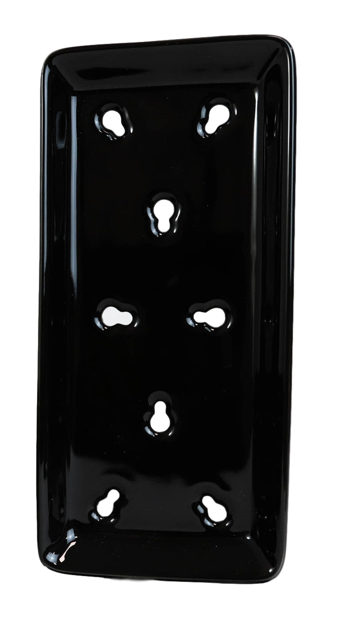 Ebros Gift Pack Of 6 Made In Japan Black Neta Zara Porcelain Sushi Sashimi Chef Drip Plates