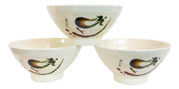 Ebros Gift Pack Of 6 Melamine Eggplant Zen Swirl Ridged Appetizer Soup Dessert Rice Bowls