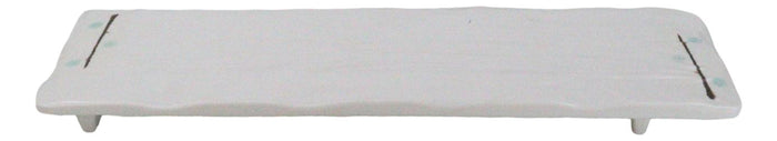 Ebros Gift Pack Of 6 Melamine Yukino Hana Rectangular Sushi Entree Serving Platters 12" L