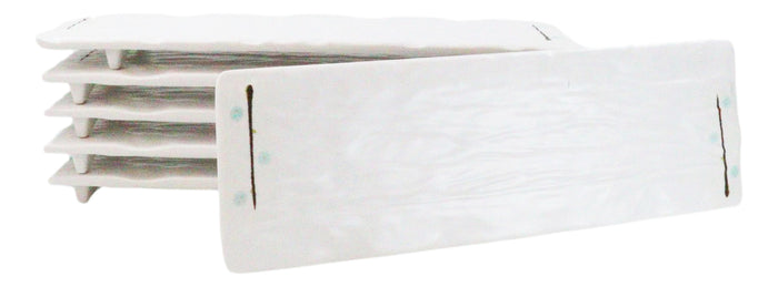 ebros gift Pack Of 6 Melamine Yukino Hana Rectangular Sushi Entree Serving Platters 12" L