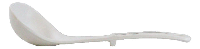 Ebros Gift Pack Of 6 Melamine Yukino Hana Soup Gravy Stew Ladle Soup Spoons With Notch 8"L