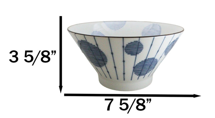 Ebros Gift Pack Of 6 Mizutama Tokusa Made In Japan 38oz Ramen Soup Rice Sorigata Bowls