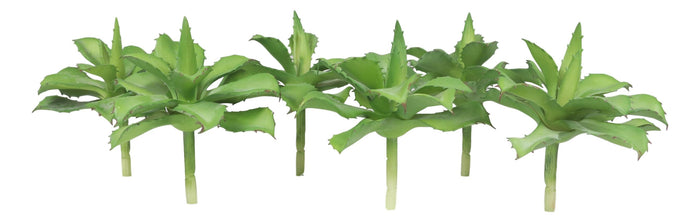 Ebros Gift Pack Of 6 Realistic Lifelike Artificial Green Cactus Succulent Stem Botanicas