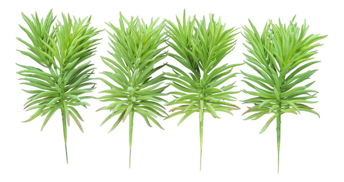 Ebros Gift Pack Of 6 Realistic Lifelike Artificial Green Pine Stem Filler Botanicas 10"H
