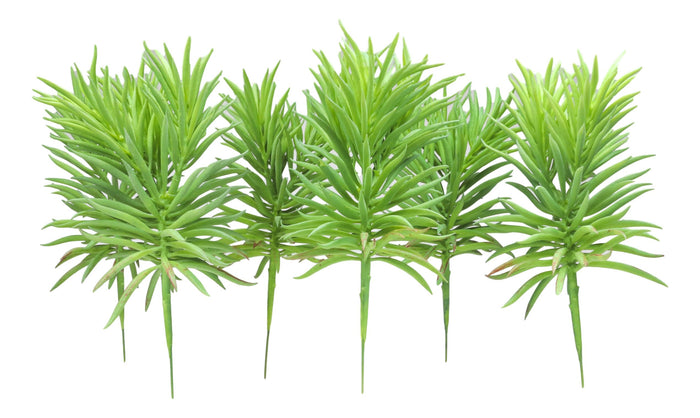 Ebros Gift Pack Of 6 Realistic Lifelike Artificial Green Pine Stem Filler Botanicas 10"H