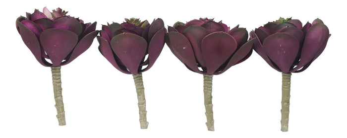Ebros Gift Pack Of 6 Realistic Lifelike Artificial Zwartkop Succulent Stem Botanicas