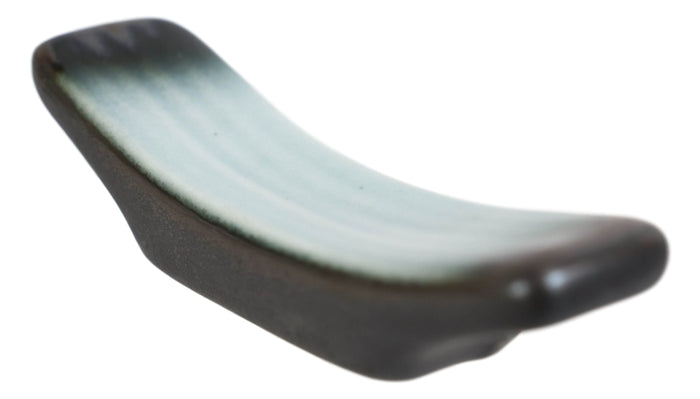 Ebros Gift Pack Of 8 Ceramic Zen Blue Crescent Shaped Chopsticks Tableware Rests Holders