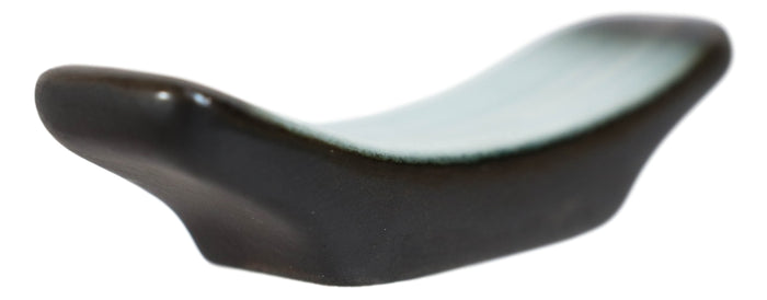Ebros Gift Pack Of 8 Ceramic Zen Blue Crescent Shaped Chopsticks Tableware Rests Holders