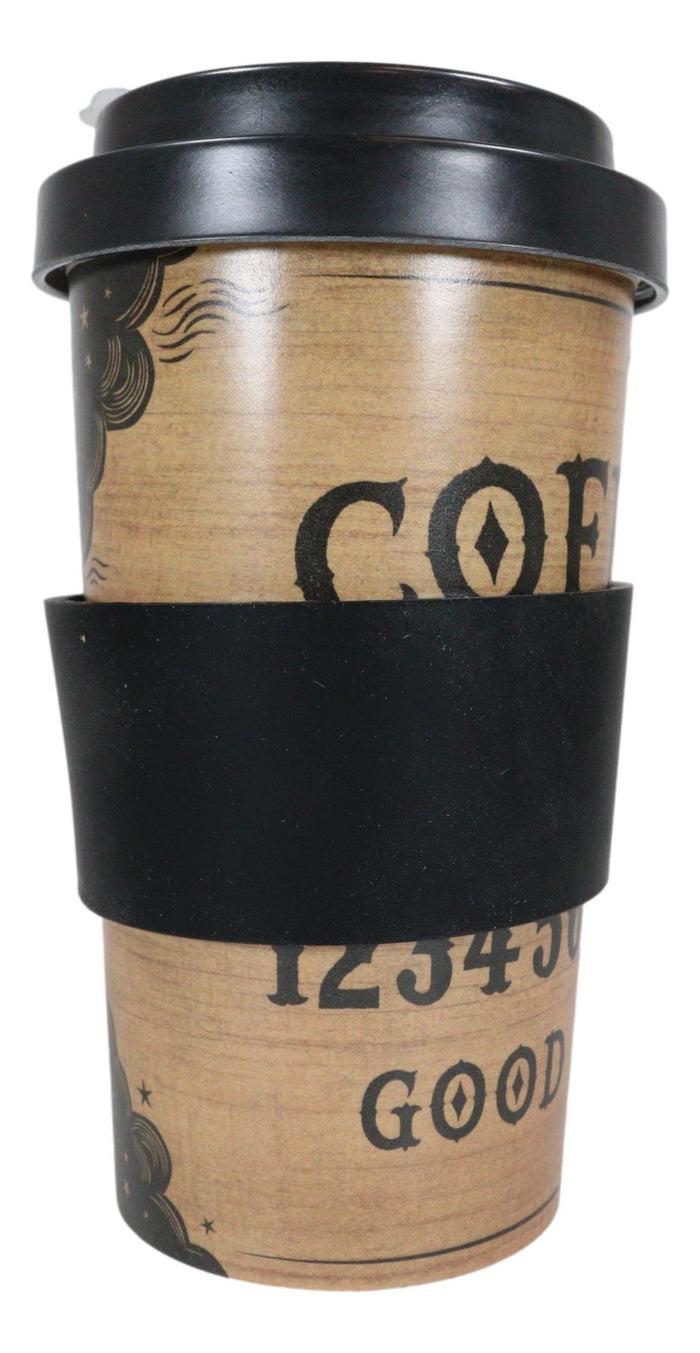 Ebros Gift Paranormal Ouija Talking Spirit Board Reusable Travel Mug Cup W/ Lid And Sleeve