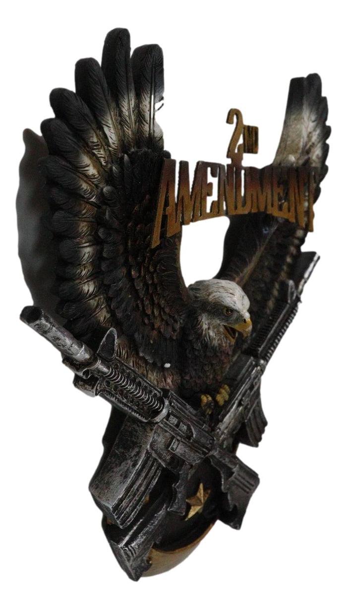 Ebros Gift Patriotic American Bald Eagle Wings Of Glory Rifles 2nd Amendment Wall Decor