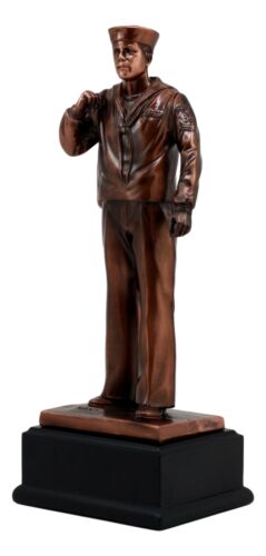 Ebros Gift Patriotic Men Of Duty Homecoming Decorated Navy Sailor In Uniform Statue 11.5"H