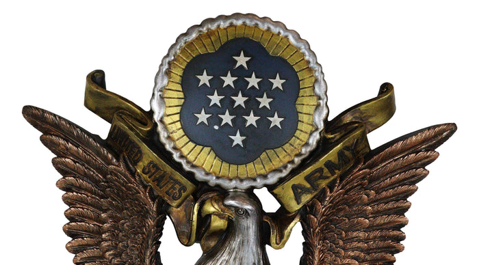 Ebros Gift Patriotic United States Army Bald Eagle Great Seal Military Wall Decor Plaque