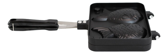 Ebros Gift Personal Aluminum Japanese Taiyaki Fish Shaped Dessert Waffle Cake Maker Pan