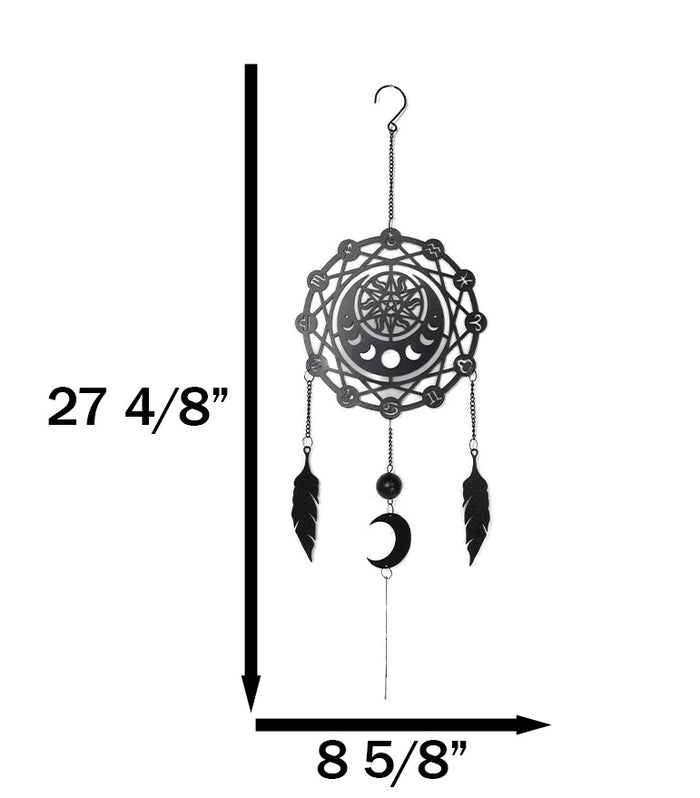 Ebros Gift Phases Of The Moon Zodiac Solar Astrology Dreamcatcher Wall Hanging Decoration