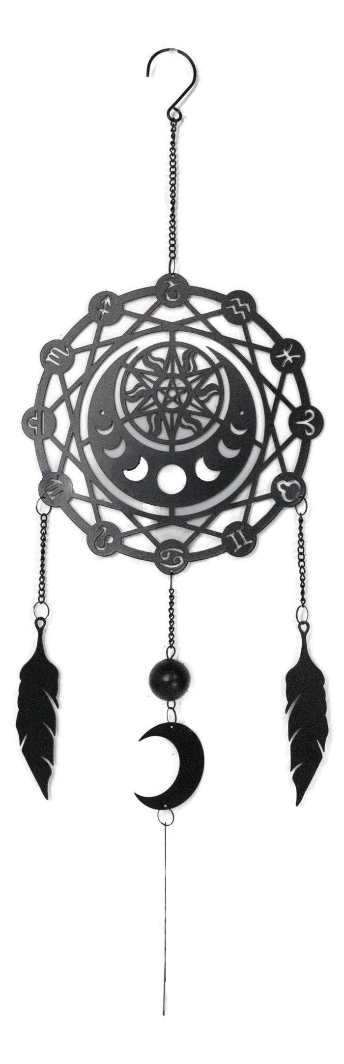 Ebros Gift Phases Of The Moon Zodiac Solar Astrology Dreamcatcher Wall Hanging Decoration