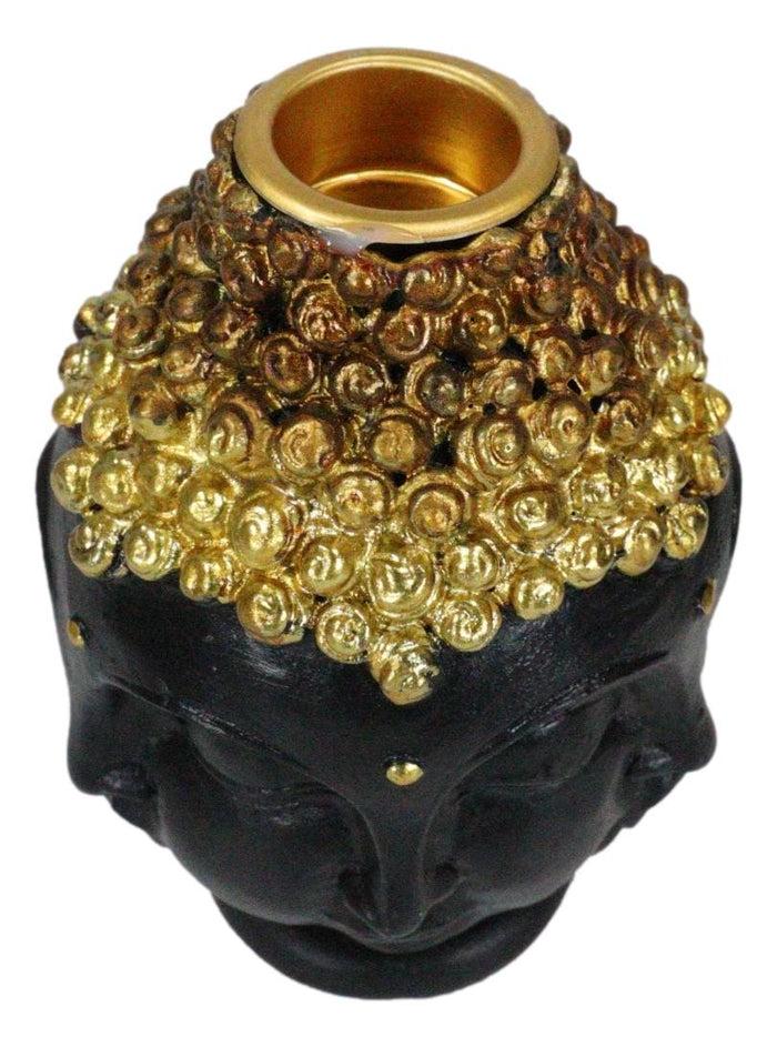 Ebros Gift Phra Phrom Four Faced Buddha With Ushnisha Head Backflow Incense Cone Burner