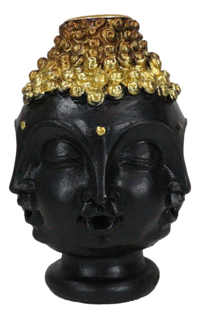 Ebros Gift Phra Phrom Four Faced Buddha With Ushnisha Head Backflow Incense Cone Burner
