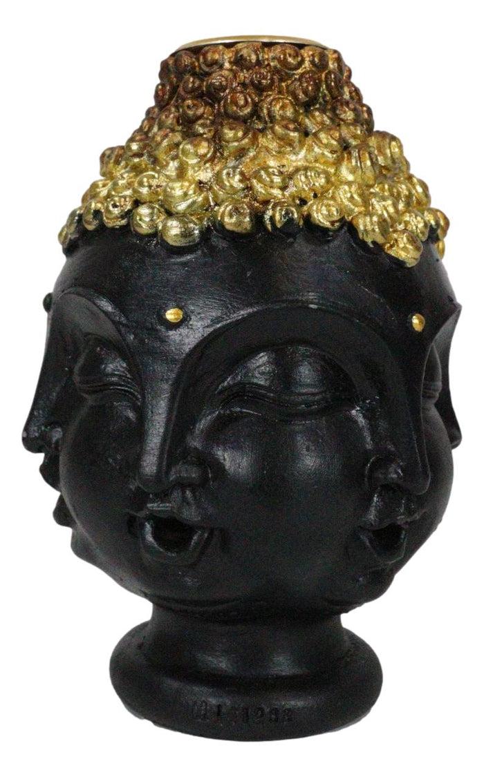 Ebros Gift Phra Phrom Four Faced Buddha With Ushnisha Head Backflow Incense Cone Burner