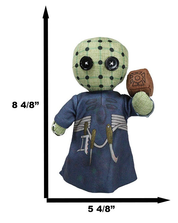 Ebros Gift Pinhead Hellraiser Pinheadz Voodoo Stitches Monster Villain Plush Toy Doll