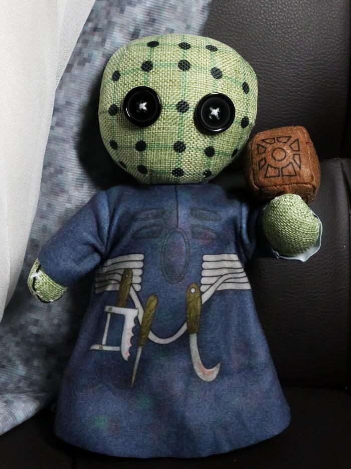 ebros gift Pinhead Hellraiser Pinheadz Voodoo Stitches Monster Villain Plush Toy Doll