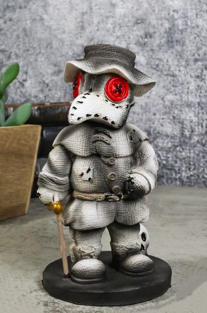 ebros gift Pinheadz Monster Doctor Plague With Voodoo Stitches Skull Death Figurine