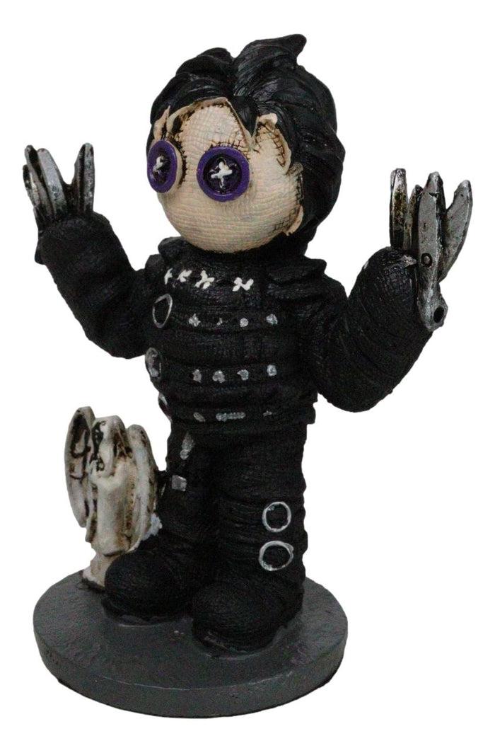 Ebros Gift Pinheadz Monster Edward Scissorhands With Voodoo Stitches Death Angel Figurine