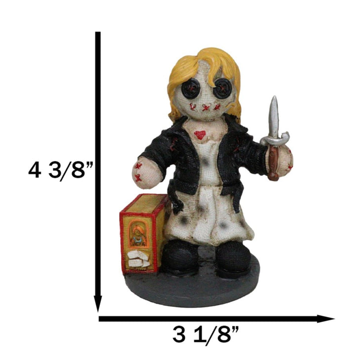 Ebros Gift Pinheadz Monster Tiffany Valentine Bride Of Chucky With Voodoo Stitches Figurine