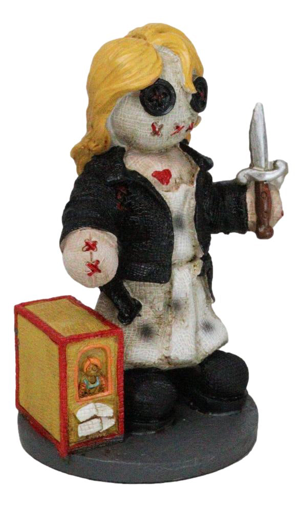 Ebros Gift Pinheadz Monster Tiffany Valentine Bride Of Chucky With Voodoo Stitches Figurine