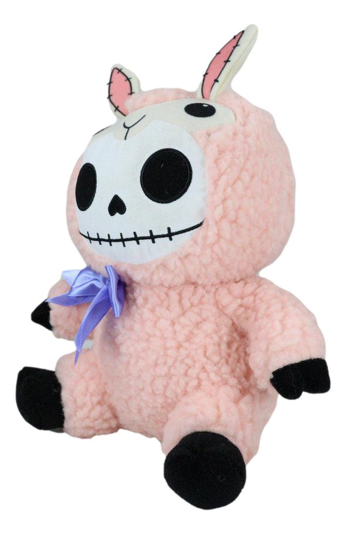 Ebros Gift Pink Paco The Fluffy Sheep Lamb Furrybones Skeleton Plush Toy Doll Furry Bone