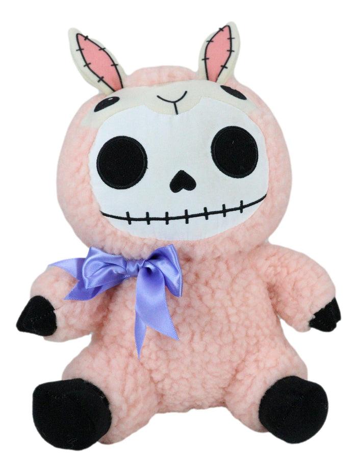 Ebros Gift Pink Paco The Fluffy Sheep Lamb Furrybones Skeleton Plush Toy Doll Furry Bone