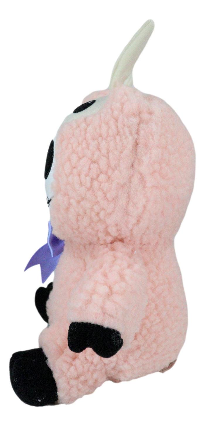 Ebros Gift Pink Paco The Fluffy Sheep Lamb Furrybones Skeleton Plush Toy Doll Furry Bone