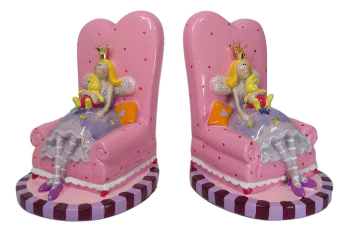 Ebros Gift Pink Whimsical Fairy Queen Sitting On Giant Sofa Money Coin Savings Piggy Bank
